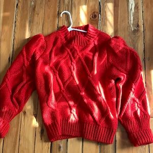 Red Oversized Sweater